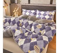 HLTQL EdredóN De Matrimonio para Invierno Grueso EdredóN Terciopelo Cordero Manta EdredóN Cama Edredon De Invierno CáLido Edredon Manta(a4,150x200cm*3.5kg)