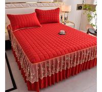 HLTQL Falda De Cama con Volante Cubre Canape 180x200 para Cama Alta Faldones De Cama Cubre Somier Protector De ColchóN Super(#5,180x220cm)