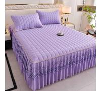 HLTQL Falda De Cama con Volante Cubre Canape 180x200 para Cama Alta Faldones De Cama Cubre Somier Protector De ColchóN Super(#10,180x220cm)