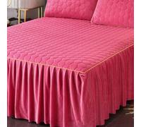 HLTQL Faldones De Cama 180/150/120/200 Falda De Cama con Volante Cubre Somier Cama Cubre Canape para Cama Alta(#1,200x220cm)