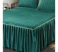 HLTQL Faldones De Cama 180/150/120/200 Falda De Cama con Volante Cubre Somier Cama Cubre Canape para Cama Alta(#6,120x200cm)