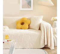 HLTQL Fular para Sofa Verano Grandes, Chenilla Manta Sofa Verano, Funda De Sofa Impermeable con Borlas Decorativas, Ideal como Tela Decoración, Cubre Sofá, Manta Pícnic,#15-180×360cm