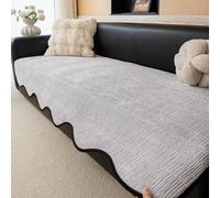 HLTQL Funda Sofa 1/2/3/4 Plazas Relax Cubre Sofa Chaise Longue Fundas Sofa Ajustables Cojines Fundas para Sofa Fundas De Sofa Anti Gatos Protector Sofa(*2,90 * 340cm)