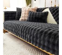 HLTQL Funda Sofá 3/4/2/1 Plazas Chaise Longue Algodon Cubre Sofa Gatos Arañazos Manta Cubre Sofa Fundas De Sofá Antimanchas y Antideslizantes(a2,110x210cm)