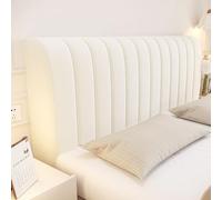HLTQL Fundas Cabeceros Cama、Funda Cabecero Cama 160、Funda Cabecero Cama 150 con Relleno、Fundas para Cabeceros、EláStico, Lavable, ExtraíBle(#White,1.2M)