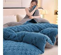 HLTQL Olcha Invierno Edredon Comforter,Manta Gruesa Invierno Cálido Polar, Reversible,Cálido Edredón De Invierno Grueso,Edredon Borreguito,Edredones Sherpa(*6,150 * 200cm/3.5kg)