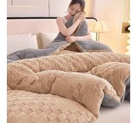 HLTQL Olcha Invierno Edredon Comforter,Manta Gruesa Invierno Cálido Polar, Reversible,Cálido Edredón De Invierno Grueso,Edredon Borreguito,Edredones Sherpa(*5,220 * 240cm/5kg)