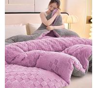 HLTQL Olcha Invierno Edredon Comforter,Manta Gruesa Invierno Cálido Polar, Reversible,Cálido Edredón De Invierno Grueso,Edredon Borreguito,Edredones Sherpa(*2,150 * 200cm/3.5kg)