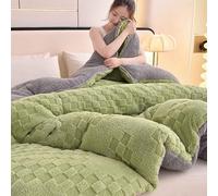 HLTQL Olcha Invierno Edredon Comforter,Manta Gruesa Invierno Cálido Polar, Reversible,Cálido Edredón De Invierno Grueso,Edredon Borreguito,Edredones Sherpa(*1,220 * 240cm/5kg)