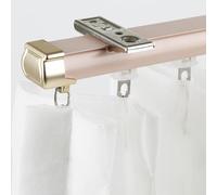 HLTQL Riel Cortina Techo Aluminio 3/2/1 Metros Rieles para Cortinas De Techo Manual Barra Divisora De HabitacióN De Techo para Teatro Y Oficina(Top Mount-3,280cm)
