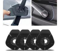 HLTTXS Cubierta Protectora del limpiaparabrisas del automóvil para Renault Clio 2 3 4 5 mk3 mk4 Megane 2 3 4 CC, Almohadilla de protección del Agujero Brazo limpiaparabrisas,A/Black