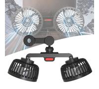 HLTTXS Ventilador Coche para Renault Clio 2 3 4 5 mk3 mk4 Megane 2 3 4 CC, Portátil USB Silencioso Ventilador, Ventilador Giratorio 360 De La Marca para Coche