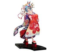 HLUONGTN Rem Figura Anime Re0 Starting Life In Another World Anime Figura Estatua Cute Kimono Actfigure Pvc Model Statue