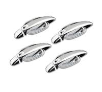 HLWXMDZ Adhesivo Cubierta Para El Hueco De La Manija De La Puerta Del Coche Acabado Cromado Negro Brillante Para S4 A5 2009-2015 Repuestos Para Coches(Silver handle-bowl)