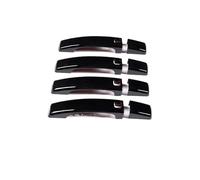 HLWXMDZ Cubiertas Decorativas Para Manillas Exteriores Puertas Coche En Color Negro Para Land Rover Para Discovery 4 LR4 RR Sport Para Freelander 2 Tiradores Exteriores De Coche(Black with key hole)