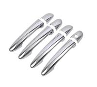 HLWXMDZ Embellecedor Cromado Negro Brillante Para Manijas De Puerta De Coche Para Mazda 2 2008-2019 3 2010-2019 6 2007-2019 Repuestos Para Coches(Silver no button)