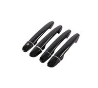 HLWXMDZ Embellecedor Cromado Negro Brillante Para Manijas De Puerta De Coche Para Mazda 2 2008-2019 3 2010-2019 6 2007-2019 Repuestos Para Coches(Black no button)