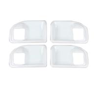 HLWXMDZ Manija De Puerta Interior De Coche Decoración De Cuenco Pegatinas Embellecedoras 4 Puertas Para Jeep Para Wrangler JK 2011-2017 (Blanco)