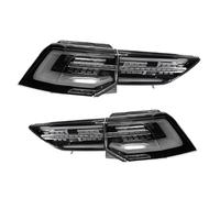 HLWXMDZ para Golf 8 MK8 2021 2022 2023 2024 Luces Traseras LED para Coche Conjunto De Luces Traseras Actualización Configuración Estilo Accesorios Luz Trasera del Parachoques(Black One Set)