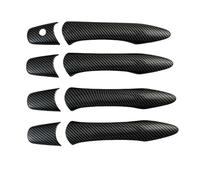 HLWXMDZ Para Infiniti QX50 Q50 QX56 QX60 QX70 Cubiertas Para Manijas De Puerta Laterales En Carbono Negro Brillante Tiradores Exteriores De Coche(Carbon NO Smart)