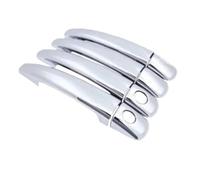 HLWXMDZ Para Peugeot 208 2012 2013 2014~2018 Cubierta Para Manilla De Puerta De Coche Pegatinas Inoxidables Estilo Antiarañazos Tiradores Exteriores De Coche(Chrome 2Keyholes)