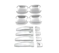 HLWXMDZ Para Vauxhall Para Opel Para Astra Para Corsa Para Afira Para Insignia Antara Moldura Cromada Para Manilla Puerta Lateral + Cubierta Para Hueco Tiradores Exteriores De Coche(Complete Set)