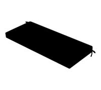 HLXHG Cojín de Banco de 5 Cm De Grosor Impermeable para Exteriores, Cojín de Asiento Banco Antideslizante Cojín de Asiento, Cojín de Banco con Cremallera para Muebles de Jardín,Negro,50x50x5cm