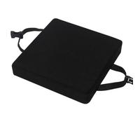 HLXHG Cojín para Silla 40x40/35x35cm, Cómodo Cojín de Asiento Lavable para Silla con Hebilla Antideslizante, Cojín Grueso de 5 Cm para Jardín, Cocina, Escuela, Piso, Oficina,Negro,40x40x5cm