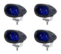 Hlxnyami 2X Lámpara de Señal de Advertencia LED Azul para Vehículo de 10 V-80 V Luz de Seguridad de Punto de Trabajo para Camión Elevador Lámpara de Seguridad Industrial de 20 W para Coche