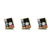 Hlxnyami 3X Conjunto de Chakras Aura Natural Cristal Mixto Decoración del Hogar Curación Colección de Piedras Preciosas Pulidas Collar de Amuleto