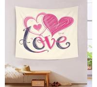HLXZMCVBT Amor Estampado 3D Tapices Decoración De Pared Estética Tapiz De Pared Paño De Pared Decoración Para Dormitorio O Sala De Estar Tapiz 130cmx150cm