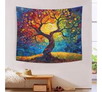 HLXZMCVBT El árbol de la vida Estampado 3D Tapices Accesorios Divisor De Habitaciones Tapiz De Pared Paño De Pared Decorativo Para Habitacion Dormitorio Salon Tapiz 150cmx200cm