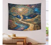 HLXZMCVBT El árbol de la vida Estampado 3D Tapices Accesorios Divisor De Habitaciones Tapiz De Pared Paño De Pared Para Decoración De Habitación Tapiz 130cmx150cm