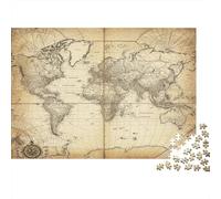 HLXZMCVBT Mapa de Europa Rompecabezas de 1000 Piezas para Adultos, 1000pcs (75x50cm), Cartón, Jigsaw, Avanzado, 14+ años