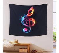 HLXZMCVBT Símbolos musicales Estampado 3D Tapices Decoración De Pared Estética Tapiz De Pared Paño De Pared Para Decoración De Habitaciones Tapiz 180cmx230cm