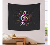 HLXZMCVBT Símbolos musicales Estampado 3D Tapices Decoración De Pared Estética Tapiz De Pared Paño De Pared Para Decoración De Habitación Tapiz 180cmx230cm