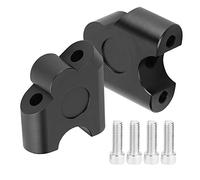 Hlyjoon 22mm Universal Moto Manillar Elevador Abrazadera del manillar Atrás Mover Adaptador de montaje Abrazadera del manillar Elevadores Elevadores Abrazaderas Elevadores del Manillar(Negro)