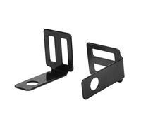 Hlyjoon 2Pcs Motocicleta Soporte de luz de señal de giro Metal Hierro Moto Indicador trasero Soporte de lámpara Soporte de montaje Universal(#1)