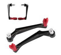 hlyjoon 2pcs,Protector de freno de manillar Motocicleta de aleación de aluminio universal de 7/8 pulgadas(rojo)