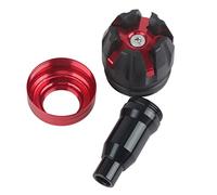 Hlyjoon Deslizadores de Cuadro Modificado Moto Protector Antideslizante para Motocicleta CNC Aleación de Aluminio Moto Deslizador del Eje de la Rueda Protección Contra Caídas(rojo)