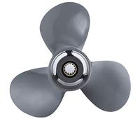 Hlyjoon Hélice de Aluminio de 3 Palas Black Diamond - Hélice Fuera de borda 13 Dientes estriados 3 Palas OEM 58130-ZV5-000ZA 11 1/4 x 13 hélice Fuera de borda para 35-60HP