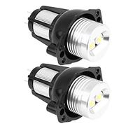 Hlyjoon LED Angel Eyes LED Luz 2pcs 12W Halo Anillo Marcador Luz Ángel Ojos Bombillas para E90 E91 2005-2008 Lámparas Auto