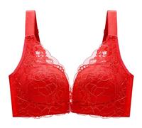 HLYLDL Sujetador con Cierre Delantero Push up para Mujer diseño en V Profunda con diseño de Espalda Sujetador con Aros sin Aros