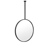 HLYT-0909 De Techo suspendido con Espejo Redondo de Metal Enmarcado, baño de Pared Decorativos Espejos de vanidad de Maquillaje cosmético - Boom Personalizable Metal Que cuelga del Espejo