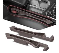 HLYZDBY 2 Piezas Rellenos Espacio Asiento Coche para VW Bora Sedan 2015-2016 2017 2018 2019 2020 2021, Organizador para Asiento de Coche Relleno de Huecos para Coche,C-Brown