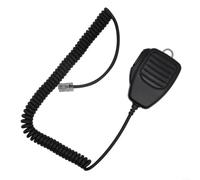 HM-118N Microph de altavoz de 8 pines con reducción de ruido y PTT ergonómico para radios bidireccionales ICOM IC-207H/IC-208H, carcasa ABS