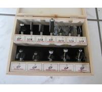 Hm / Hw-Oberfräser-Satz 12 Piezas En Caja de Madera Caña 8MM Stehle