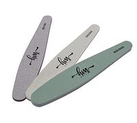 HM NAILS - Lima de uñas de ALTA DURACION para uso profesional KIT PULIDO + DEFINICION + BRILLO- PACK 3 uds - Lima para uñas, uso profesional