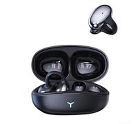 HM20 - Auriculares abiertos inalámbricos 5.3 con clip con micrófono para correr, entrenamientos, deportes, ganchos ajustables para mayor comodidad, color negro