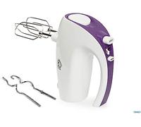 HM817 - Mixer with whips; elegant and ergonomic design; 5 speeds for mixing, blending, whisking and whipping. Whips and hooks, ABS body, low noise. Dimensions: 19 x 8.6 x 14 cm
